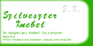 szilveszter knebel business card